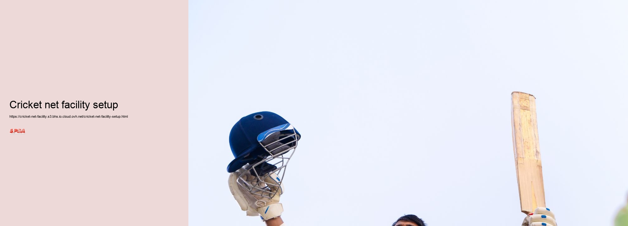 Cricket net facility setup